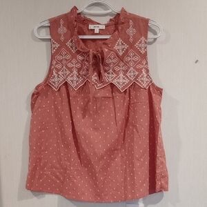 MINE Women's Sleeveless Top - Coral